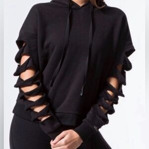 ALO Yoga Slay Slash-Sleeve Hoodie 🔥